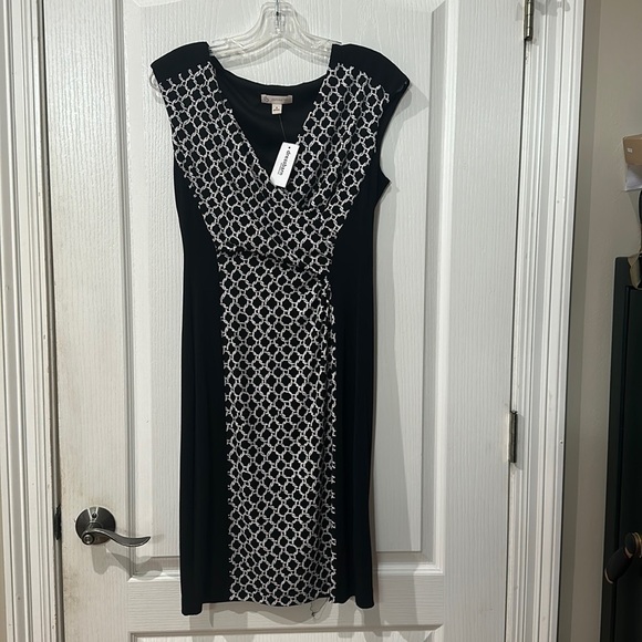 Dress barn, size for black and white sleeveless dress NWT - Picture 1 of 5